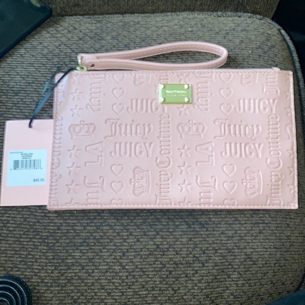 Grab this cute Juicy Couture Wristlet Card and cash slots Sale Item